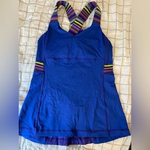 blue lulu lemon tank top